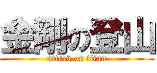 金剛の登山 (attack on titan)