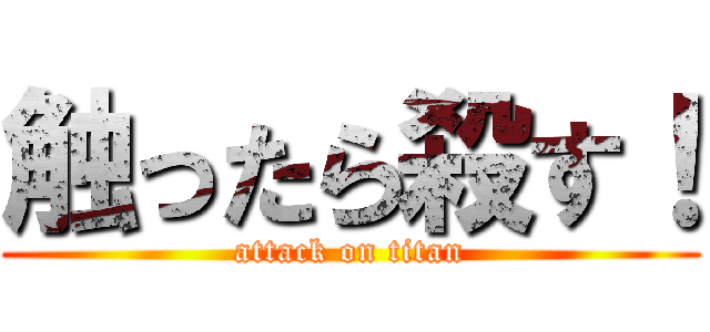 触ったら殺す！ (attack on titan)