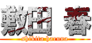 敷田 春 (shikita haruna)