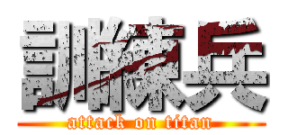 訓練兵 (attack on titan)