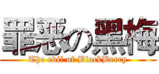 罪恶の黑梅 (The evil of BlackBerry)