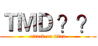 ＴＭＤ ？？ (attack on titan)