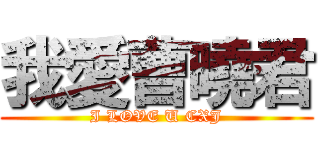 我愛曹曉君 (I LOVE U CXJ)