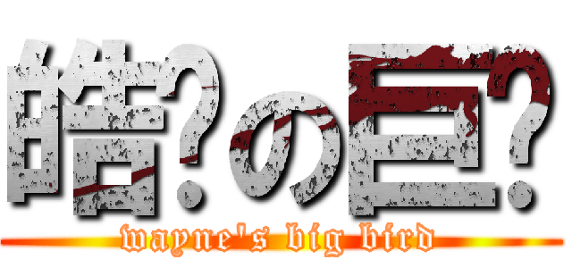 皓瑋の巨屌 (wayne\'s big bird)