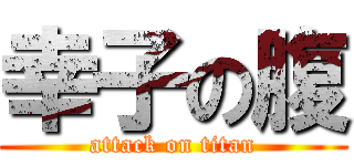 幸子の腹 (attack on titan)