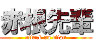 赤根先輩 (attack on titan)