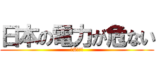 日本の電力が危ない (２A堤海斗)