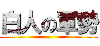 白人の軍勢 ()