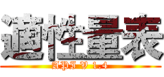 適性量表 (API V 1.4)