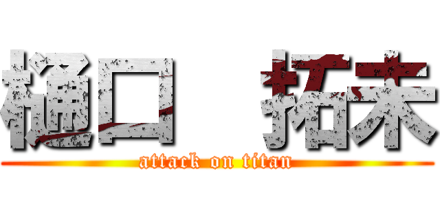 樋口  拓未 (attack on titan)