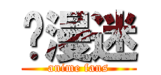 动漫迷 (anime fans)