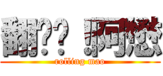 翻滚吧！阿懋 (rolling mao)