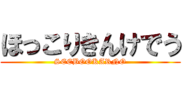 ほっこりきんけでう (SEEBOOKARNO)