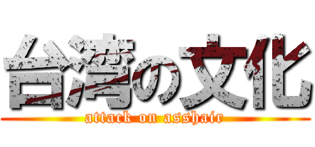 台湾の文化 (attack on asshair)