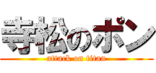 寺松のポン (attack on titan)