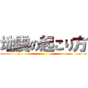 地震の起こり方 ()