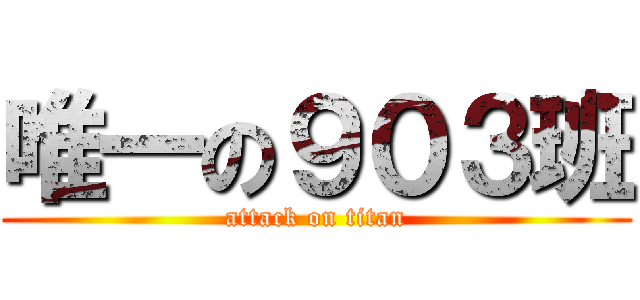 唯一の９０３班 (attack on titan)