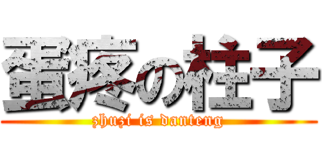 蛋疼の柱子 (zhuzi is danteng)