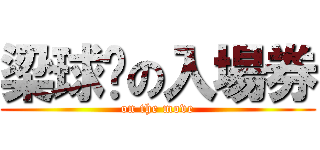 梁球琚の入場券 (on the move)