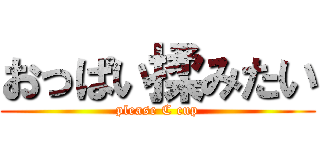 おっぱい揉みたい (please C cup)