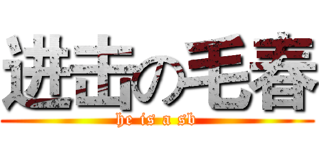 进击の毛春 (he is a sb)
