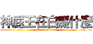 神屁王在白癡什麼 (attack on titan)