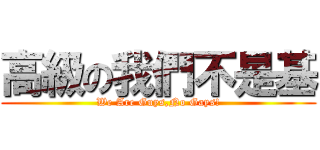 高級の我們不是基 (We Are Guys,No Gays!)