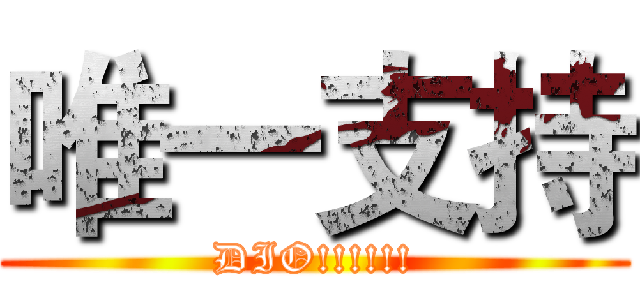 唯一支持 (DIO!!!!!!)