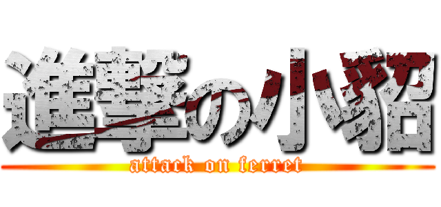 進撃の小貂 (attack on ferret)
