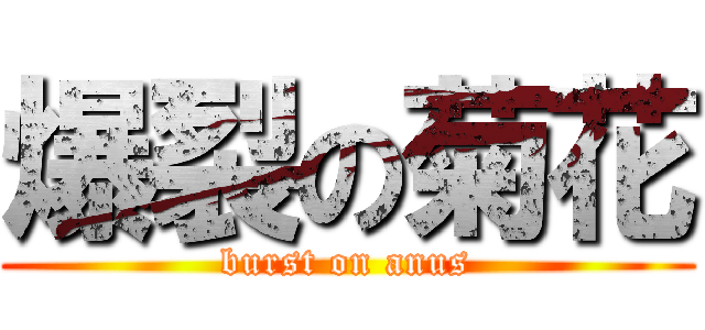 爆裂の菊花 (burst on anus)