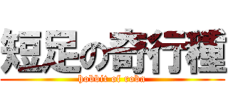 短足の奇行種 (hobbit of roba)