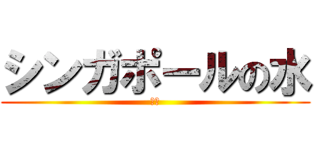 シンガポールの水 (一班)
