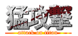 猛攻撃 (attack on titan)