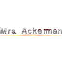 Ｍｒｓ．Ａｃｋｅｒｍａｎ (attack on titan)