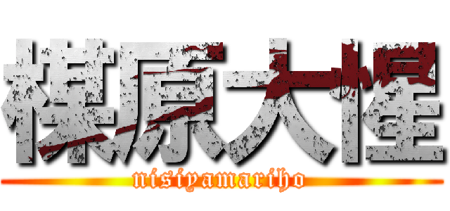 楳原大惺 (nisiyamariho)