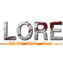 ＬＯＲＥ (ESCO 5TO - 2018)