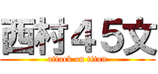 西村４５文 (attack on titan)