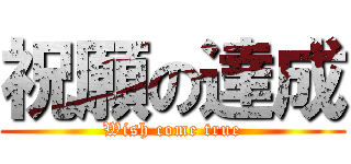 祝願の達成 (Wish come true)