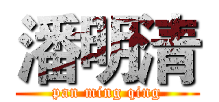 潘明清 (pan ming qing)