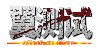 翼测试 (attack on titan)