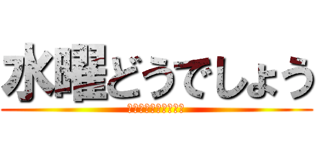 水曜どうでしょう (もうお前しか見えない)