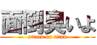 面倒臭いよ (attack on titan)
