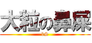 大粒の鼻屎 (bS)