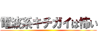 電波系キチガイは怖い ()