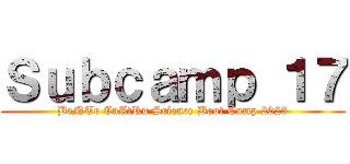 Ｓｕｂｃａｍｐ １７ (BeNTe CuAtRu Science Boot Camp 2023)