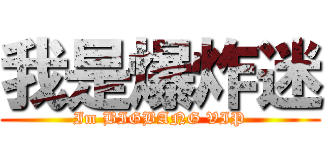 我是爆炸迷 (Im BIGBANG VIP)