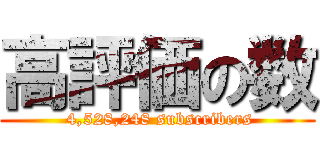 高評価の数 ( 4,528,248 subscribers)