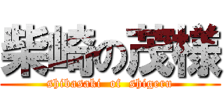 柴崎の茂様 (shibasaki  of  shigeru)