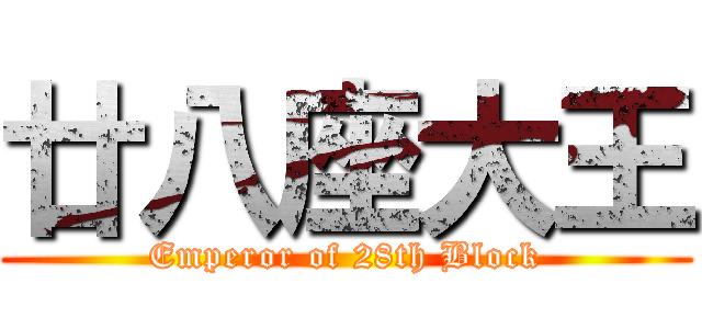 廿八座大王 (Emperor of 28th Block)