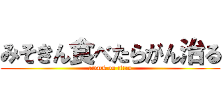みそきん食べたらがん治る (attack on titan)